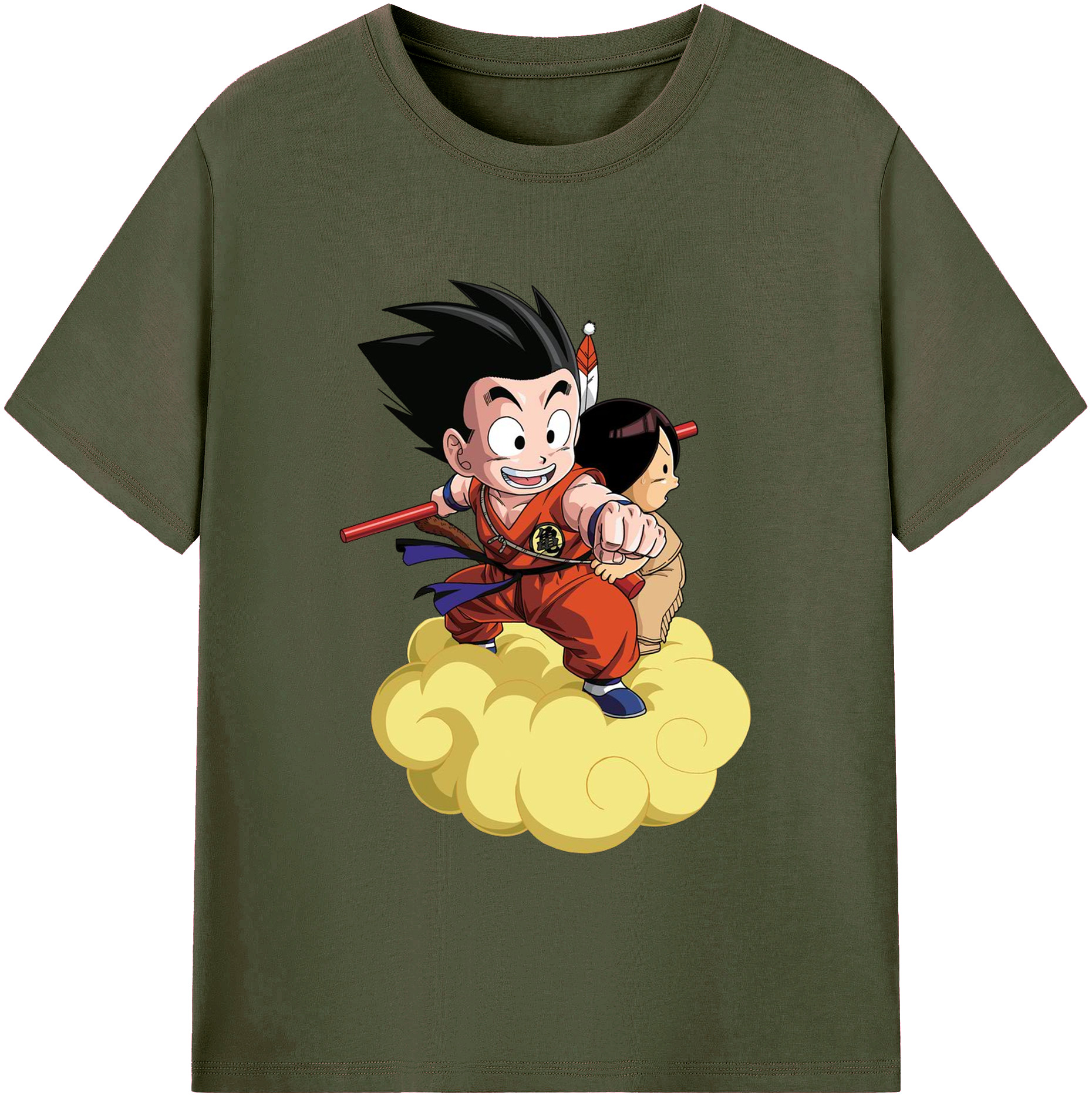 （画像用） ドラゴンボール 孫悟空（そん ごくう）Son Goku カカロット DRAGON BALL Kakarotto 綿100％ メンズ半袖Tシャツ｜肌触りやわらか＆通気性